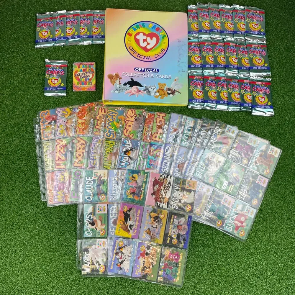 Ty Beanie Babies Official Club Collector's Cards and Binder